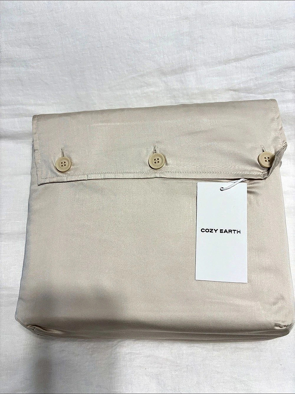 Cozy Earth Bamboo Sheet Set Queen NWT in Oat